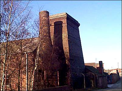 calcining kilns, one square & one circular, Newport Lane