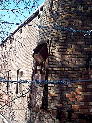 Detail on the round hovel