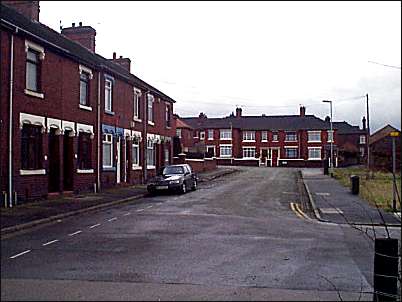 Looking along Gorse Street towards Daisy Place. 