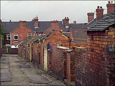 Back entry showing the rear of the houses in Holly Place