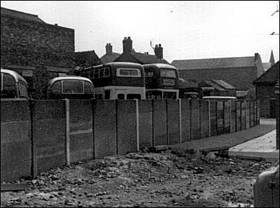 Rear of Stonier's Garage from Gilbert Street