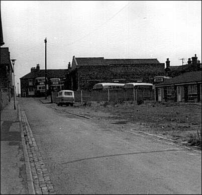 Rear of Stonier's Garage from Gilbert Street