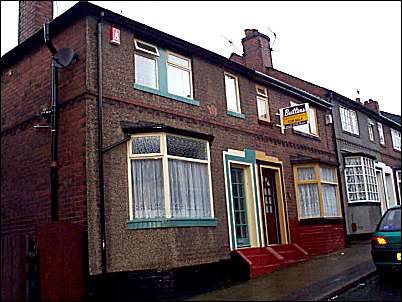 Two 'better class' houses on the left hand side of Balfour Street