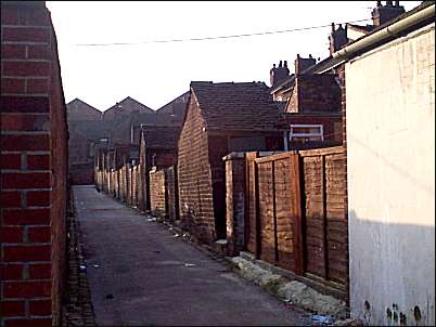 Back of the houses in Bernard Street