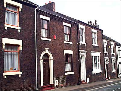 Terraced houses in Downey Street