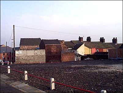 The backs of the houses in Howson Street