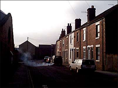 Looking along Pelham Street from Eastwood Road