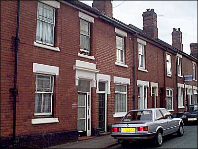 Typical terraced houses in Alberta Street