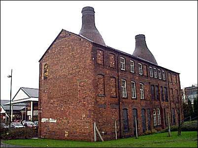 These two surviving bottle ovens were only a small part of the original works 