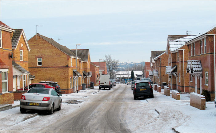 new houses at the bottom of Bank Street