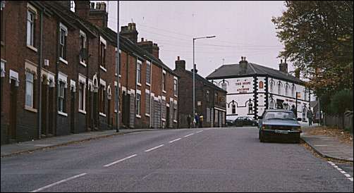 Looking up St. Michaels Road towards High Lane Roundabout