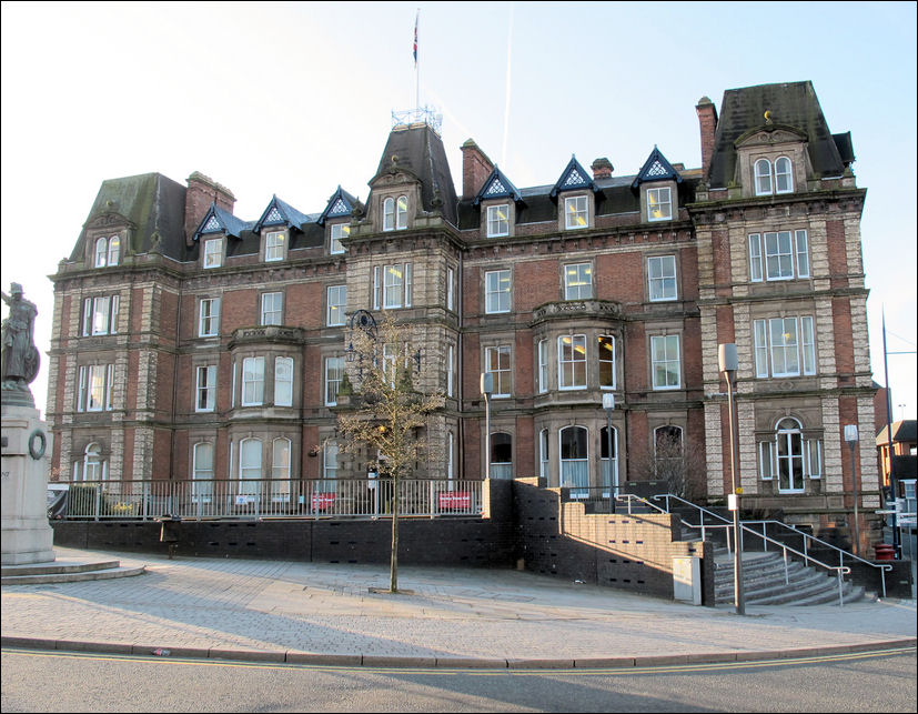 Hanley Town Hall, Albion Street, Hanley