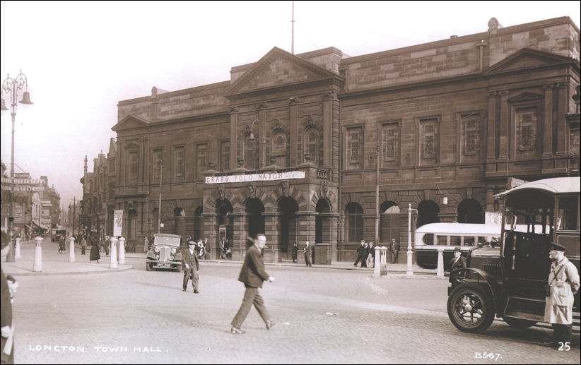 Postcard of Times Square & Longton Town Hall