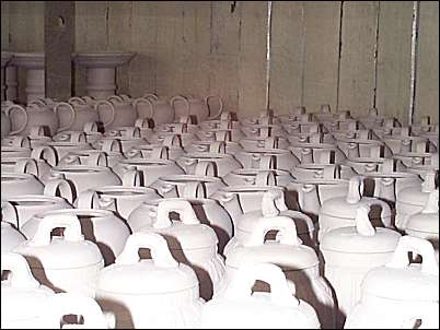 teapots and jugs - air drying