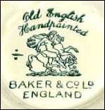 Baker & Co Ltd backstamps