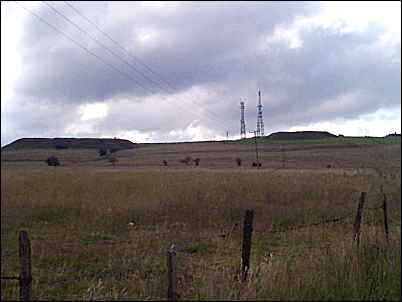 Fenton TV masts and coal spoil piles