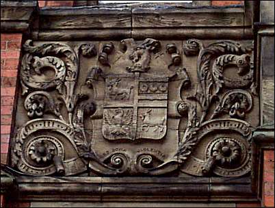 Crest on Fenton town hall