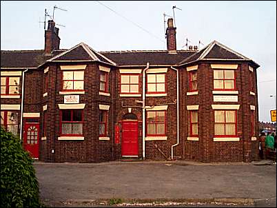 Frontage of old offices at Trubshawe Cross