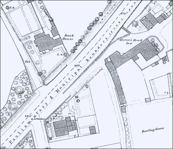 1878 OS map of the original Queen's