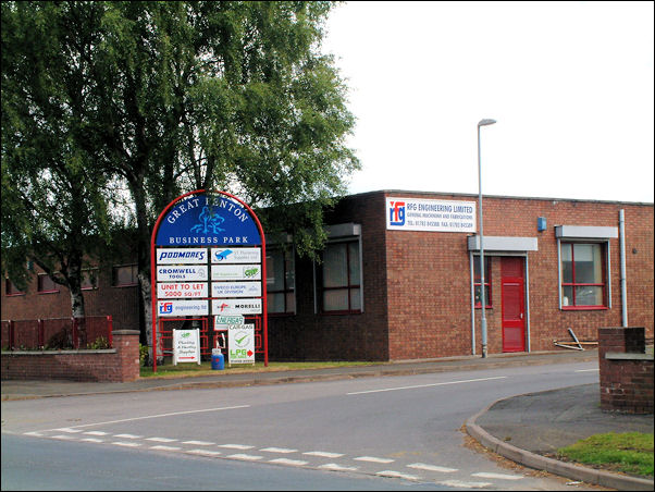 Great Fenton Business Park on the location of Great Fenton Hall park land