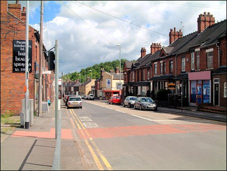 view down Heron Street