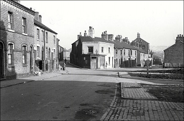 Spring Road and Normacot Road. Ebor Street on right 1960s 