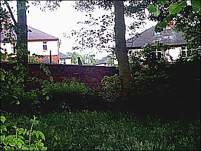 The wall of the original 'kitchen garden'