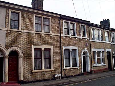 The yellow brick houses in Wellesley (originally Wellington) Street