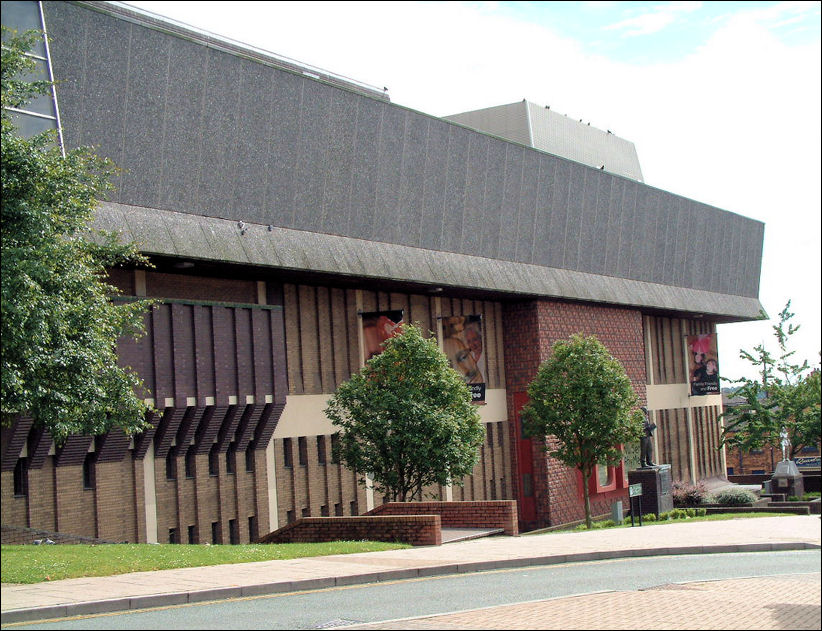 the side of the museum on Broad Street, Hanley