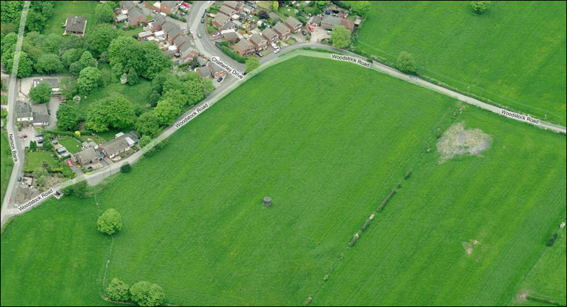 the air shaft in a field close to Woodstock Road, Kidsgrove