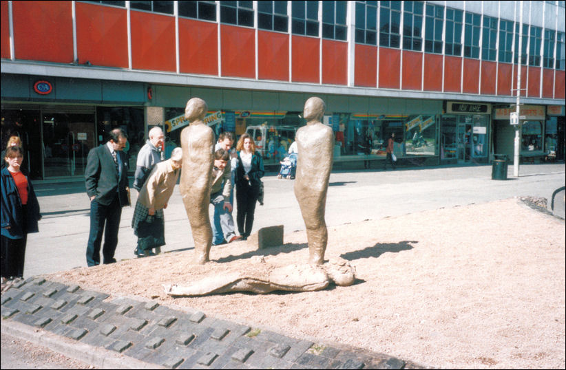 Stafford Street, Hanley, outside C&A - September '96 - City Lights